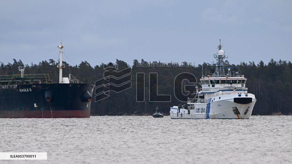 Seized oil tanker Eagle S in Porvoo