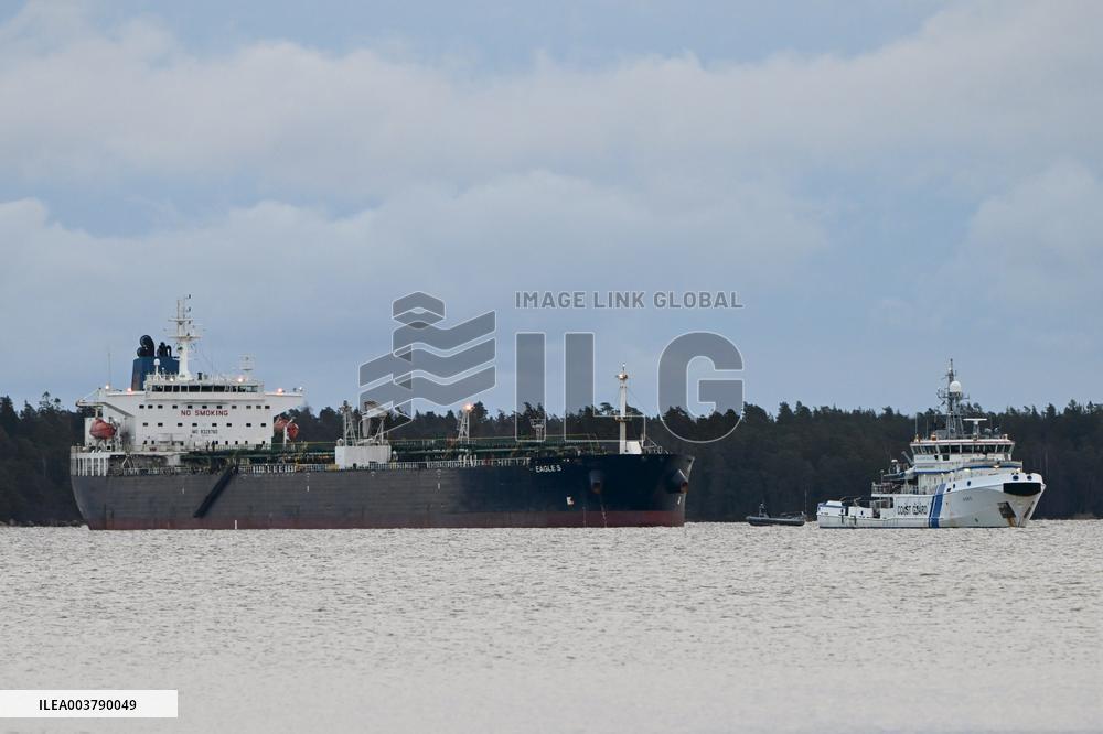 Seized oil tanker Eagle S in Porvoo
