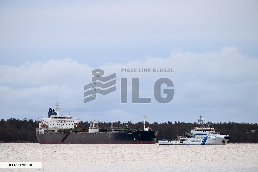 Seized oil tanker Eagle S in Porvoo