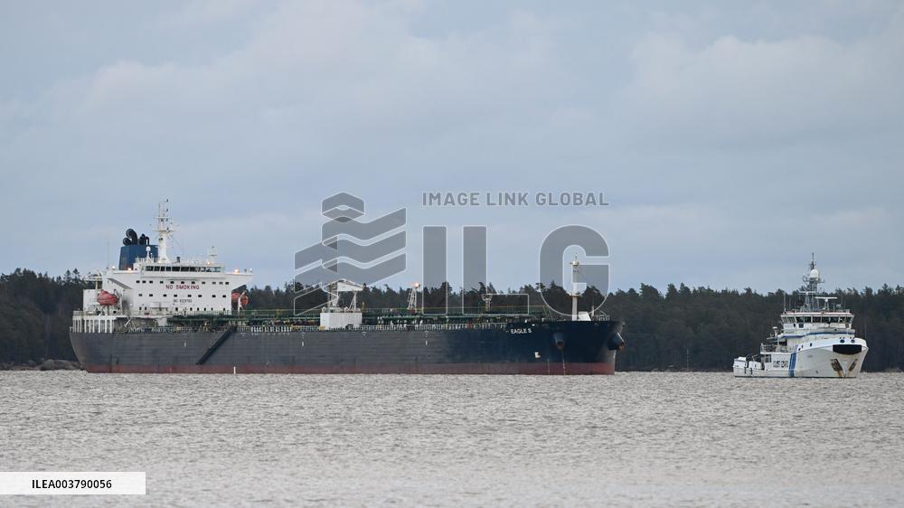Seized oil tanker Eagle S in Porvoo