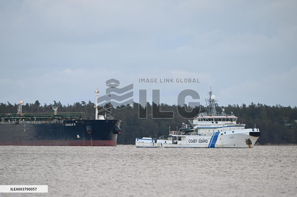 Seized oil tanker Eagle S in Porvoo