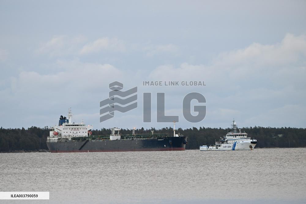 Seized oil tanker Eagle S in Porvoo