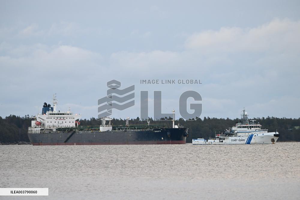 Seized oil tanker Eagle S in Porvoo