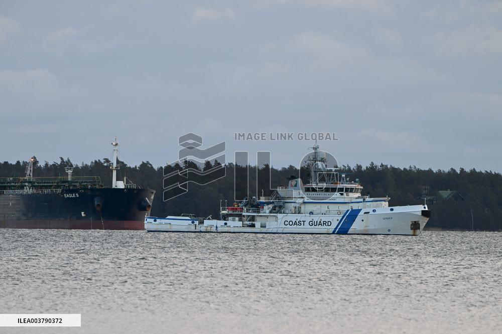 Seized oil tanker Eagle S in Porvoo