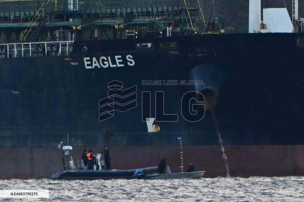 Seized oil tanker Eagle S in Porvoo