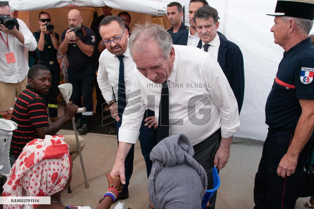 PM Bayrou Visits ESCRIM Hospital - Mayotte