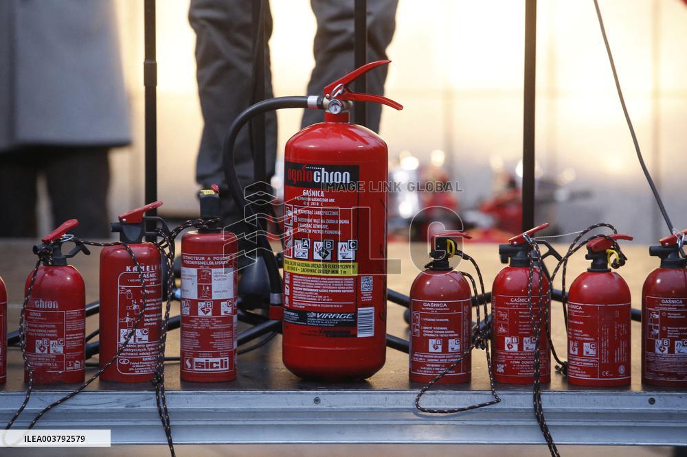 Anti-Hannukah Far-Right Protest - Warsaw