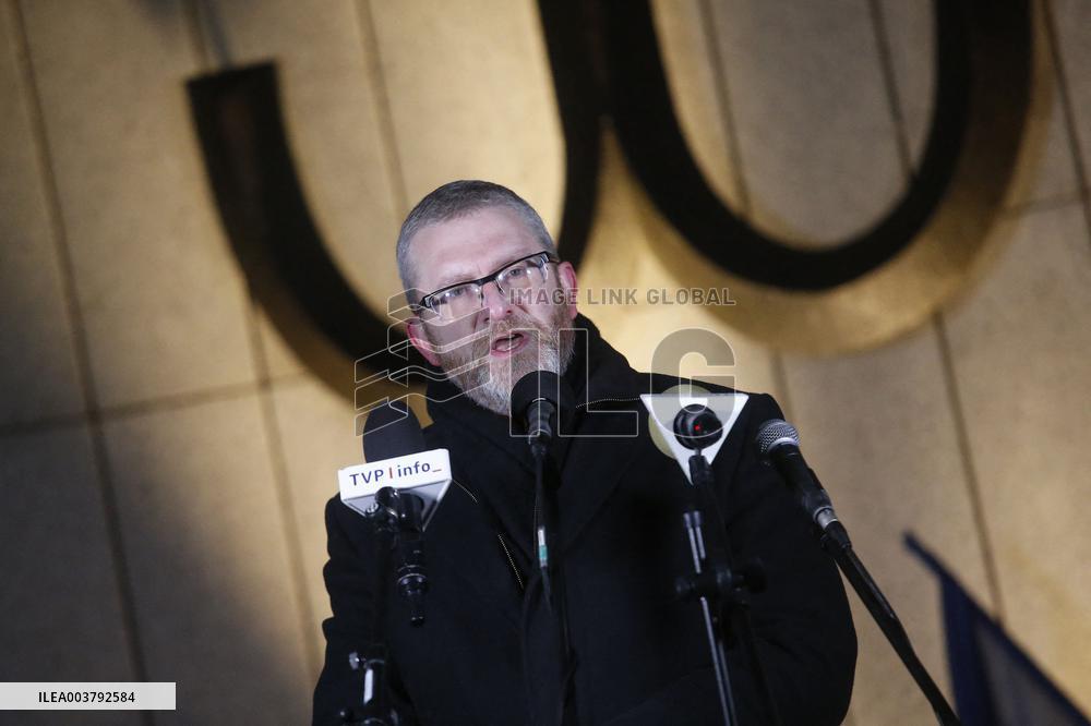 Anti-Hannukah Far-Right Protest - Warsaw