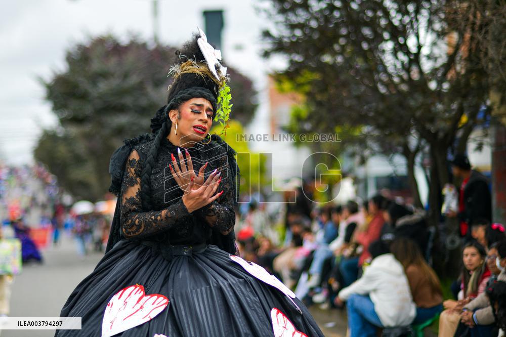 Old Year Parade in Southern Colombia