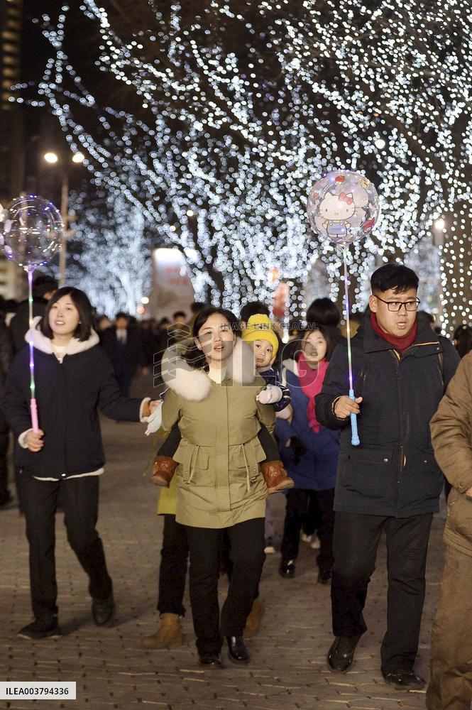 Pyongyang ahead of New Year's Day