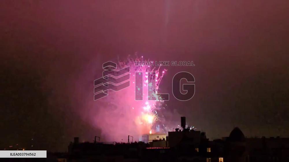 France: Paris Welcomes 2025 With Fireworks Display