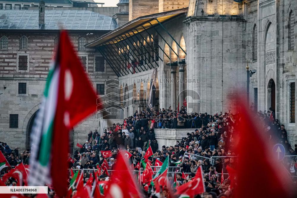 Palestinian Solidarity Protest - Istanbul