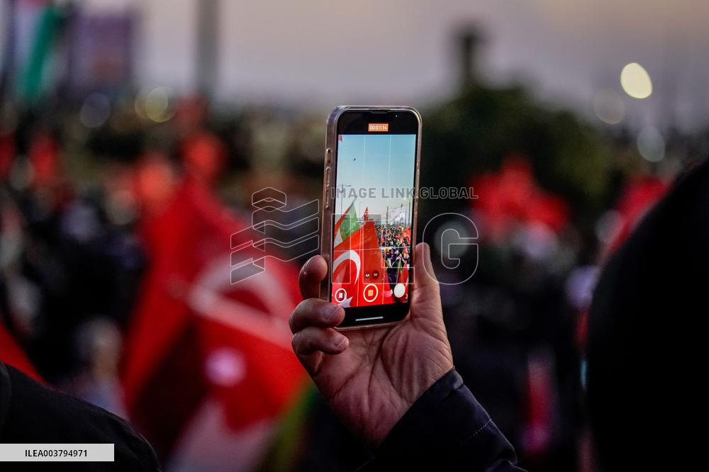 Palestinian Solidarity Protest - Istanbul