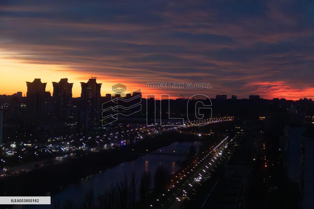 Sunset in Kyiv