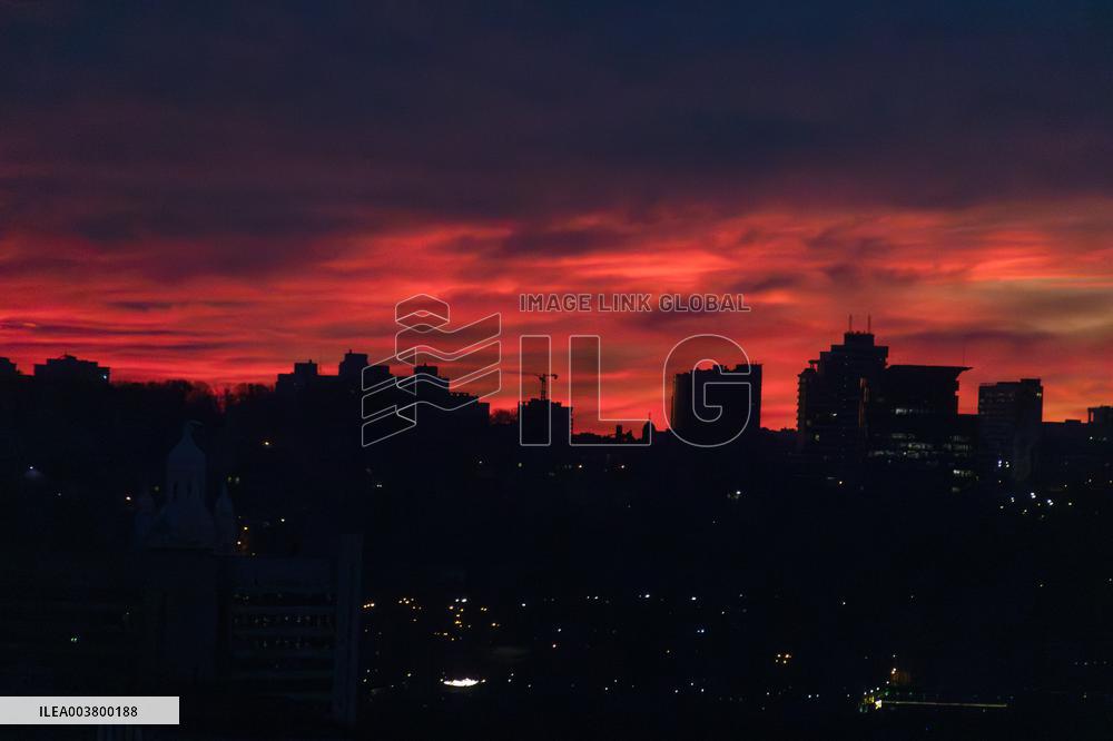 Sunset in Kyiv