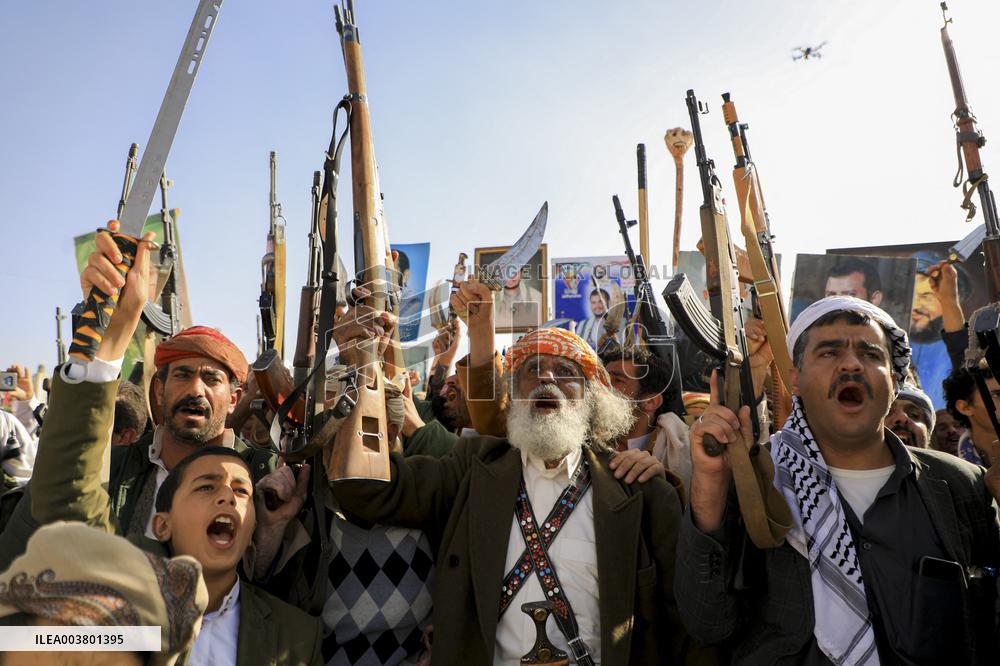 Protest Against the Palestinian-Israeli Conflict - Yemen