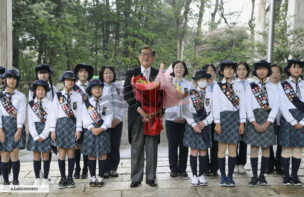 Japan PM Ishiba in Mie Pref.