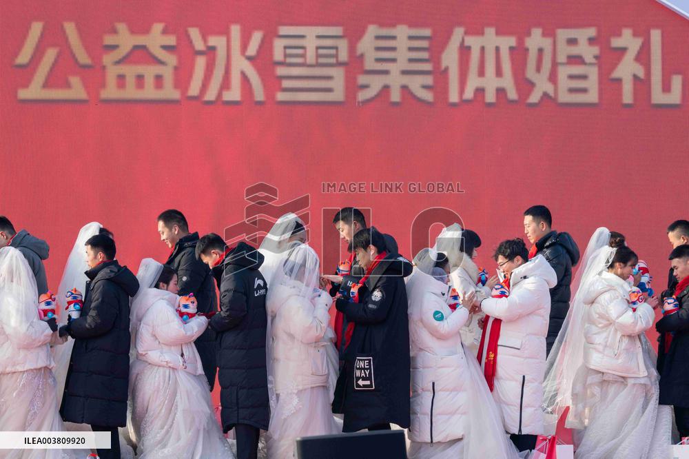 Group Wedding at The Harbin Ice-Snow World - China