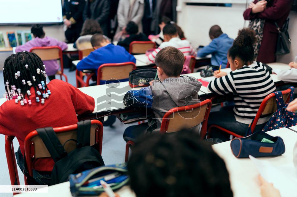 Illustration of an elementary school - Longjumeau AJ