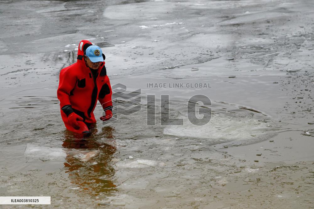 Epiphany celebration in Kyivs Hidropark
