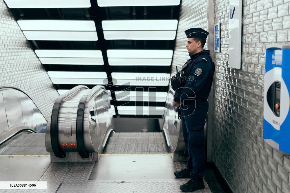 Illustration of Chatelet - Les Halles metro station - Paris
