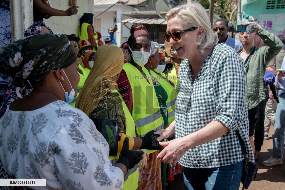 Marine Le Pen Visits The Village Of Handrema