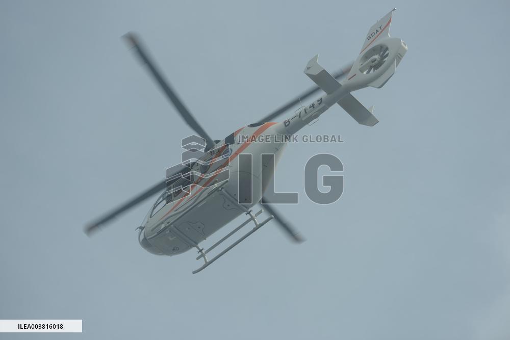 An Air Ambulance Helicopter in Hangzhou
