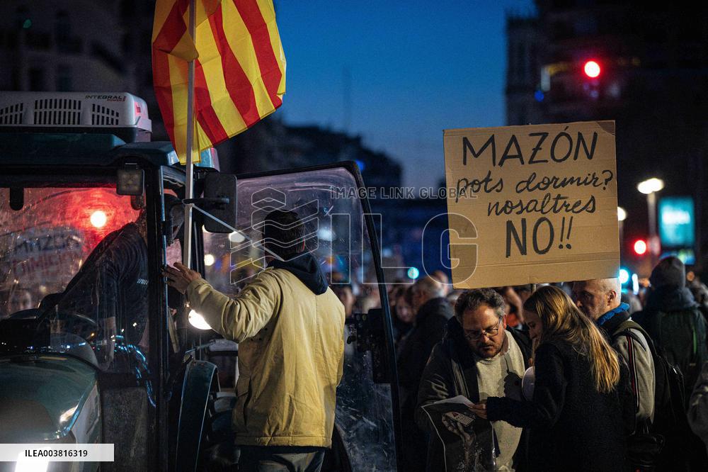 Large Demonstration Against Carlos Mazon - Valencia