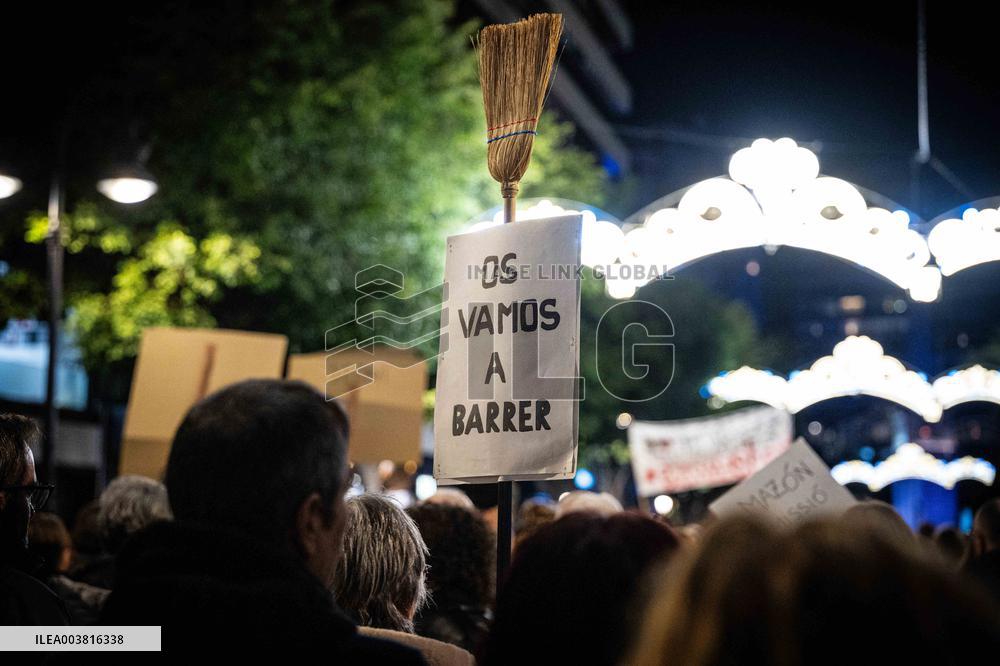 Large Demonstration Against Carlos Mazon - Valencia