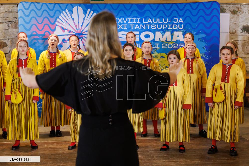Press conference marking the start of the Estonian XXVIII Song and XXI Dance Festival "Iseoma"