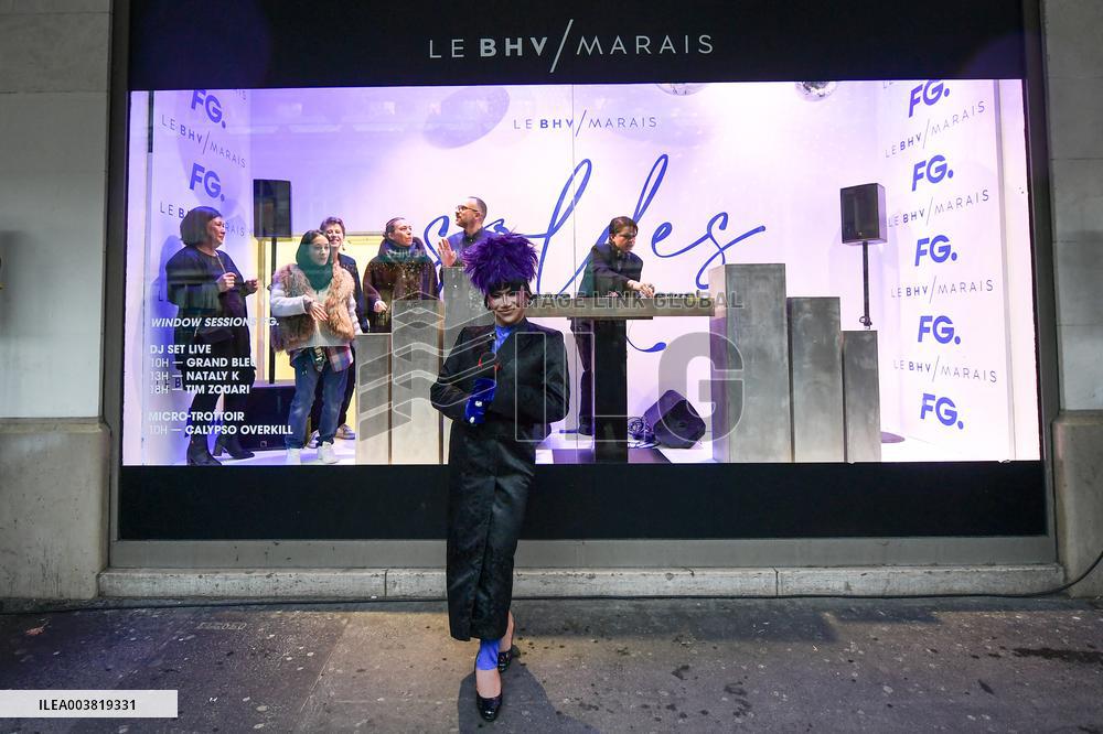 Winter Sales at the BHV Marais in Paris FA