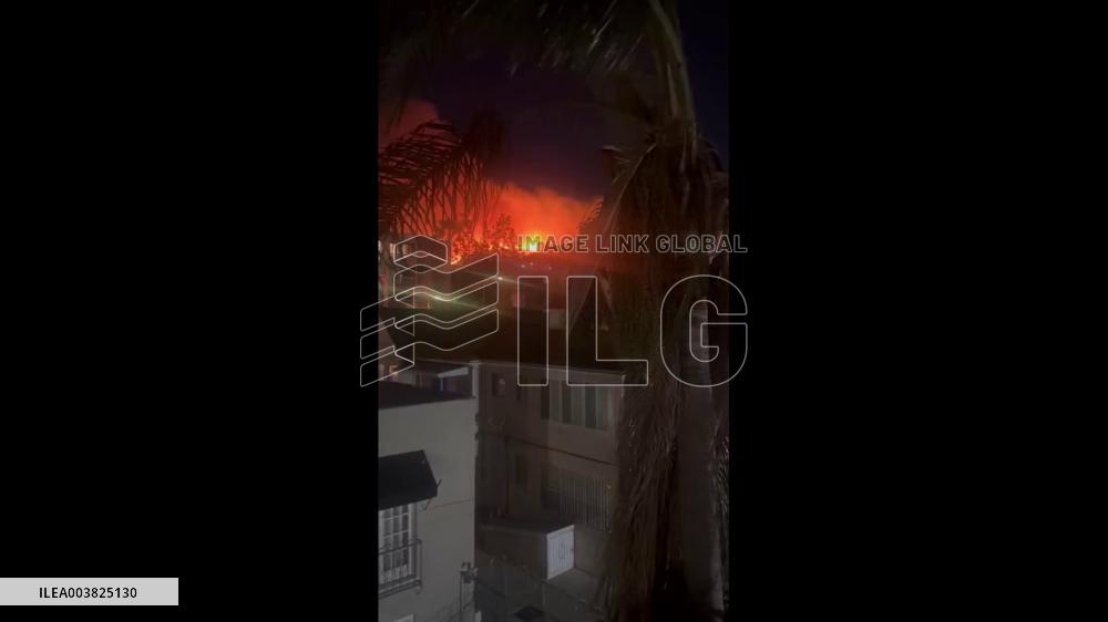 US: Sunset Fire Ignites In Hollywood Hills, Triggering Mandatory Evacuation Orders 7