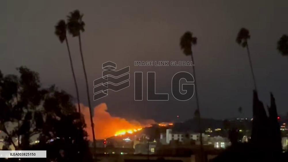US: Sunset Fire Ignites In Hollywood Hills, Triggering Mandatory Evacuation Orders 8