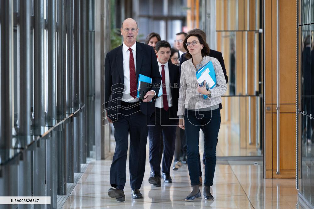 Eric Lombard meets with Rassemblement National representatives - Paris