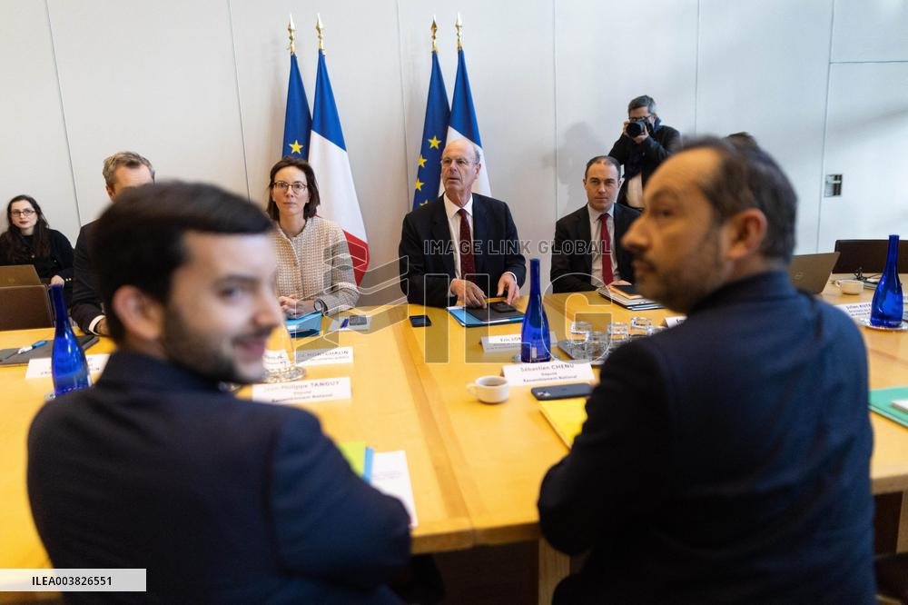 Eric Lombard meets with Rassemblement National representatives - Paris