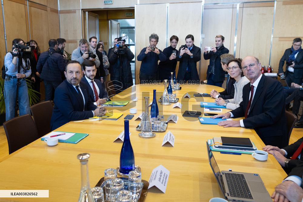 Eric Lombard meets with Rassemblement National representatives - Paris