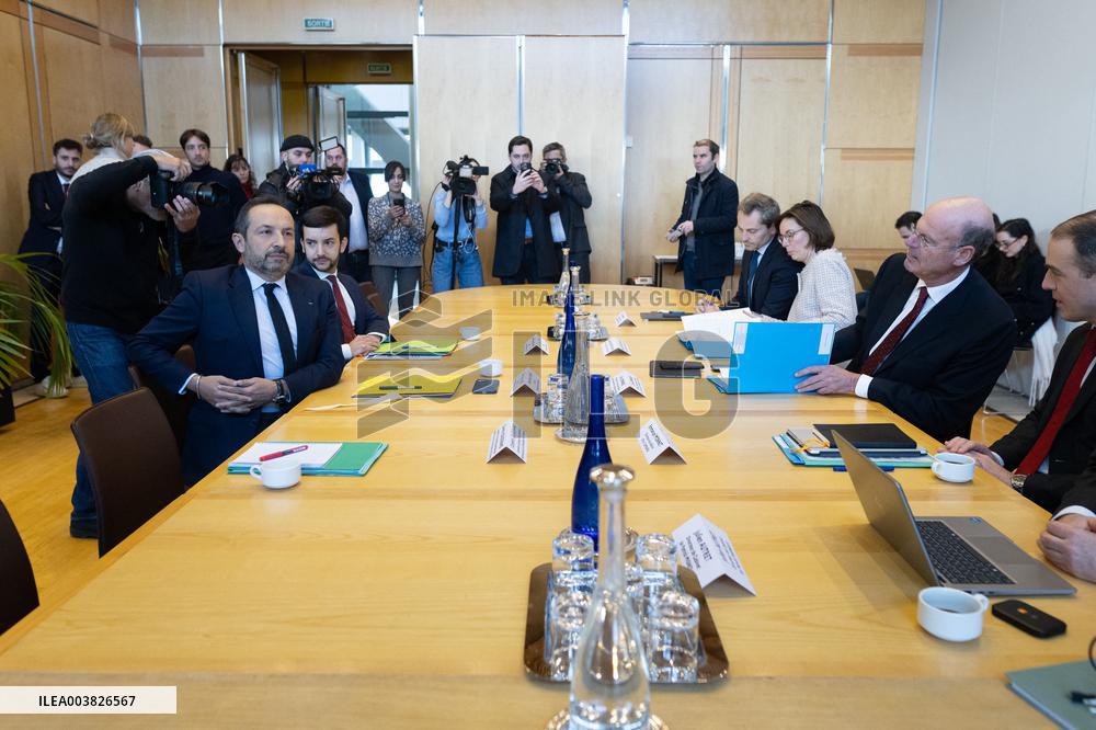 Eric Lombard meets with Rassemblement National representatives - Paris