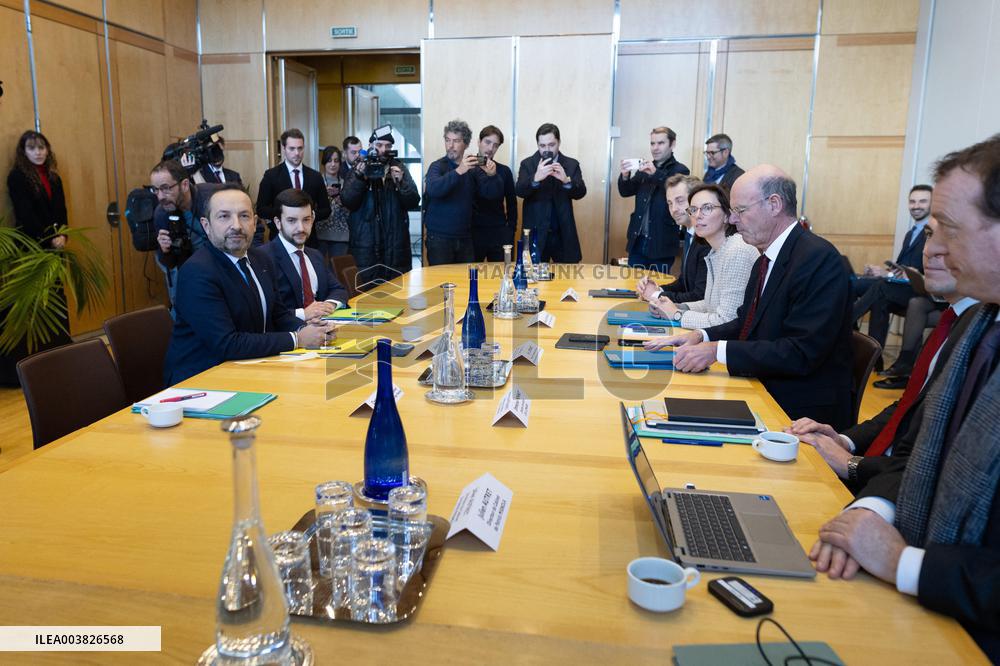 Eric Lombard meets with Rassemblement National representatives - Paris