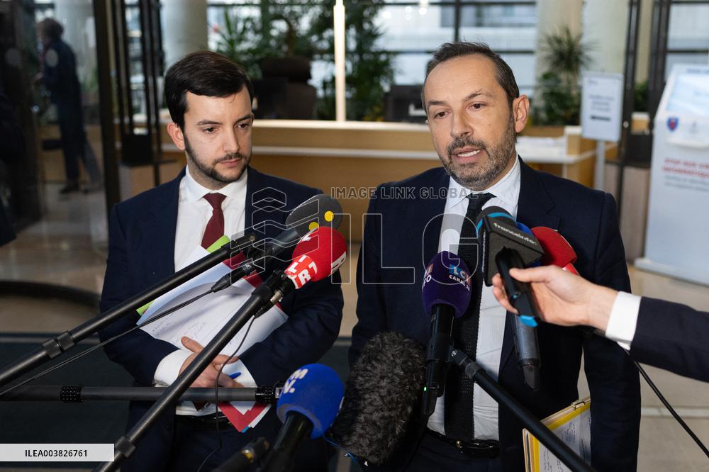 Eric Lombard meets with Rassemblement National representatives - Paris