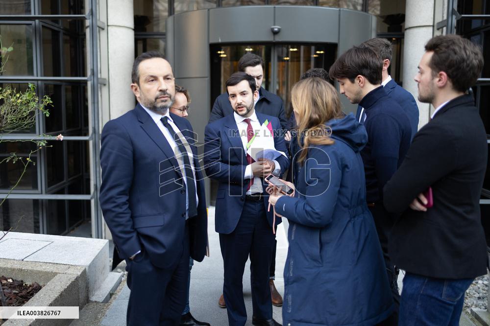 Eric Lombard meets with Rassemblement National representatives - Paris