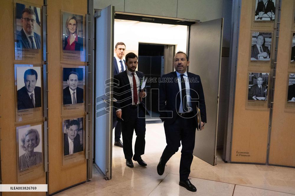 Eric Lombard meets with Rassemblement National representatives - Paris