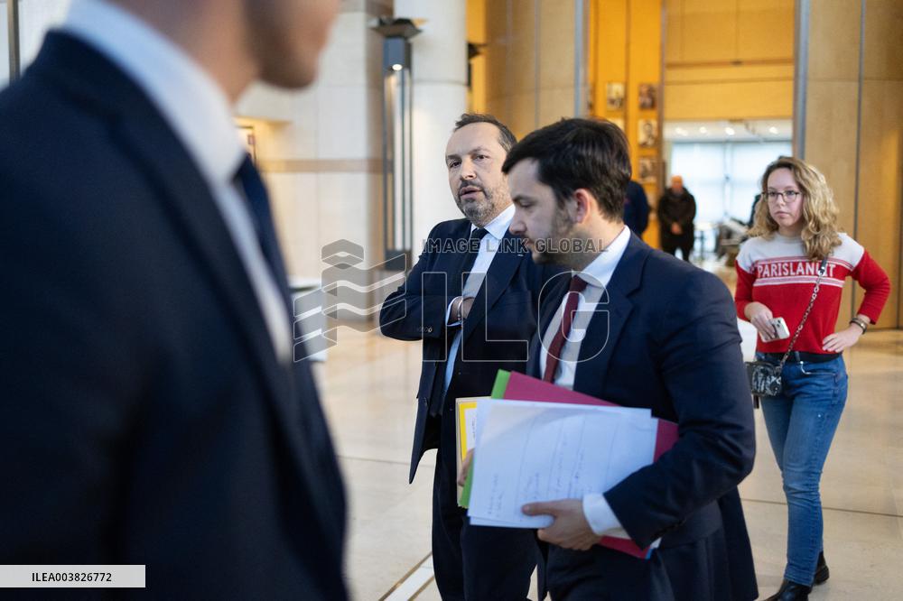 Eric Lombard meets with Rassemblement National representatives - Paris