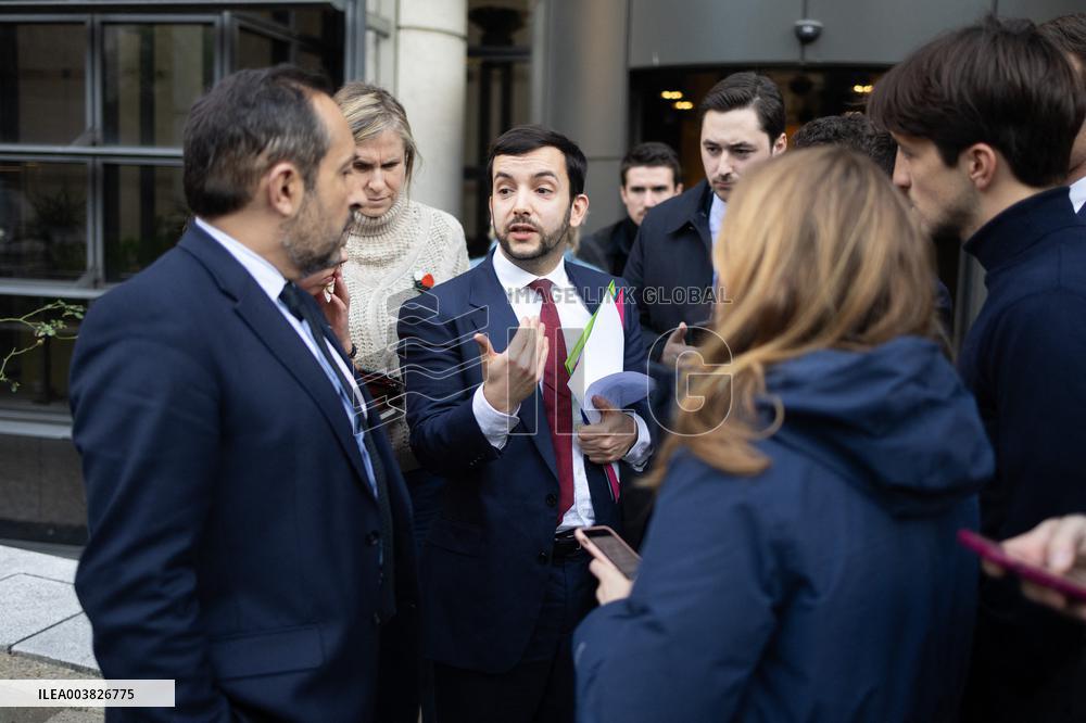 Eric Lombard meets with Rassemblement National representatives - Paris