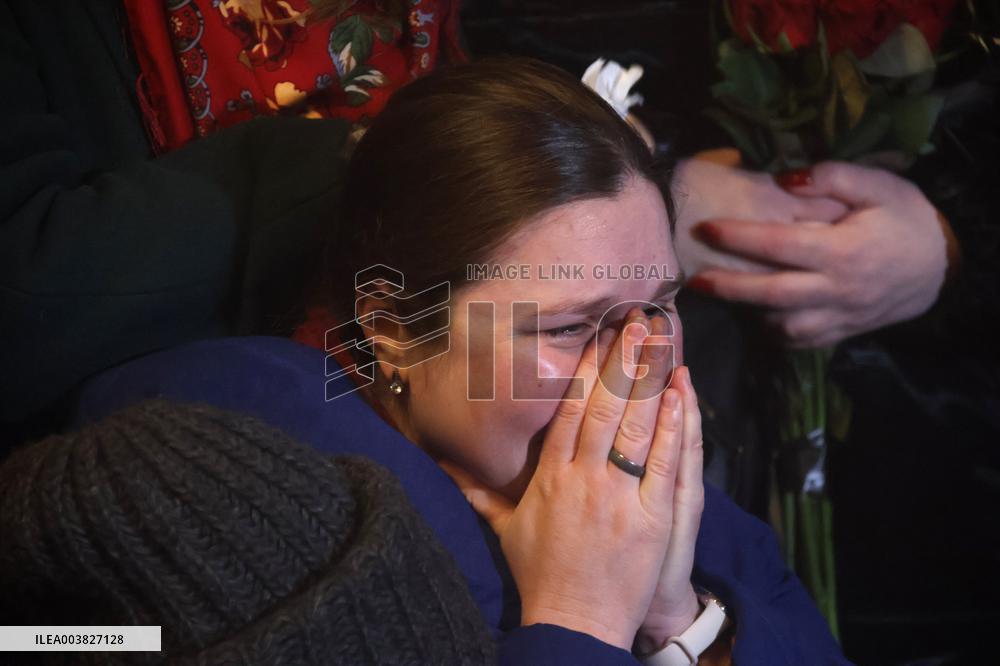 Kyiv pays last respects to marine officer Andrii Kuzmenko