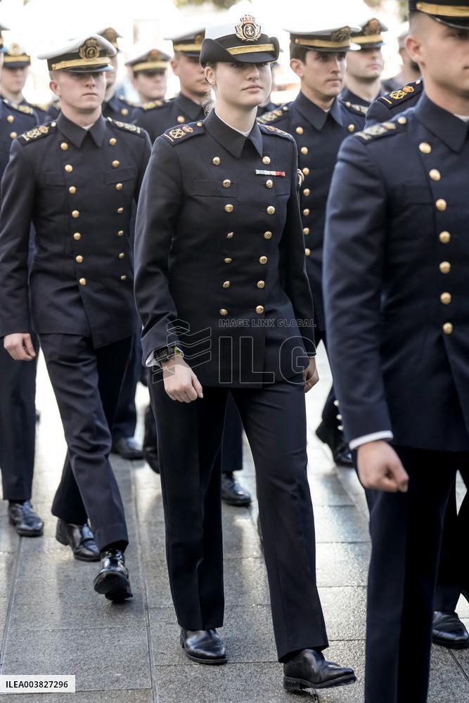 Princess Leonor Visits Nuestra Senora del Carmen Church - Spain
