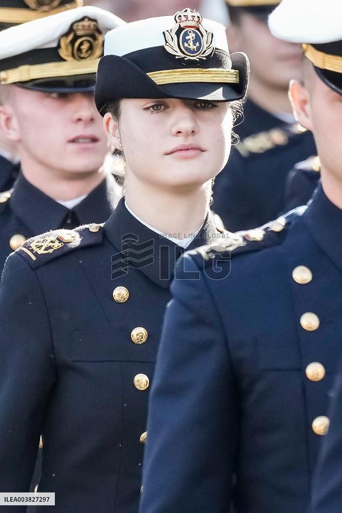 Princess Leonor Visits Nuestra Senora del Carmen Church - Spain