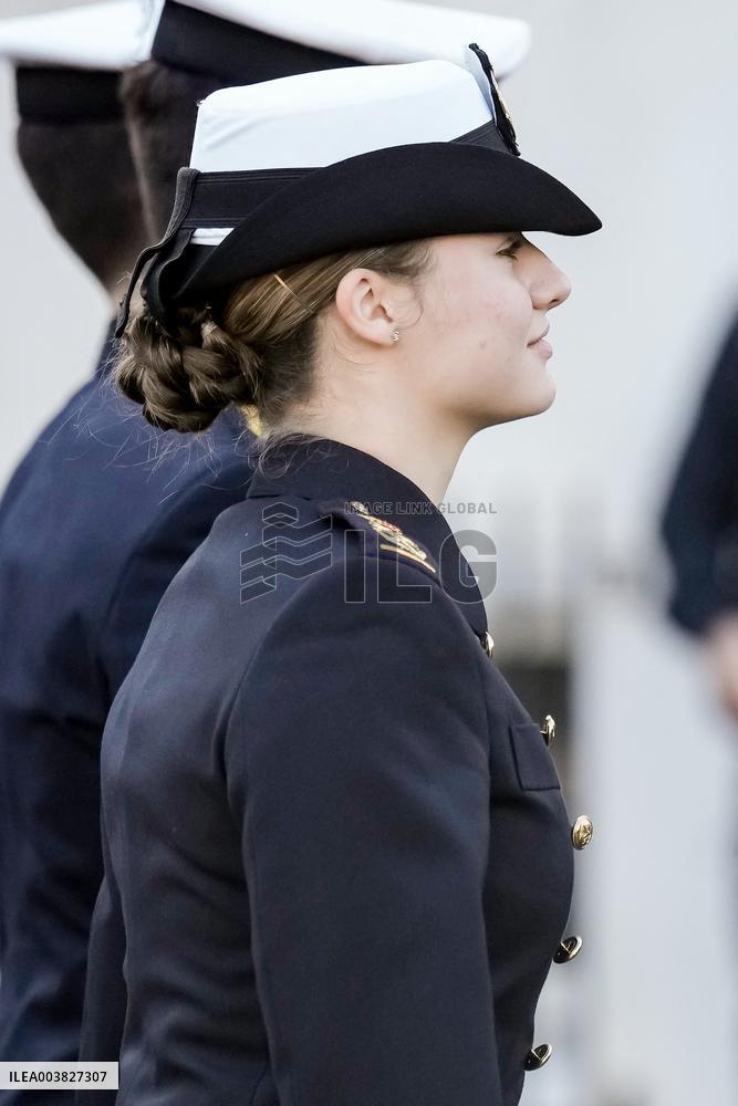 Princess Leonor Visits Nuestra Senora del Carmen Church - Spain