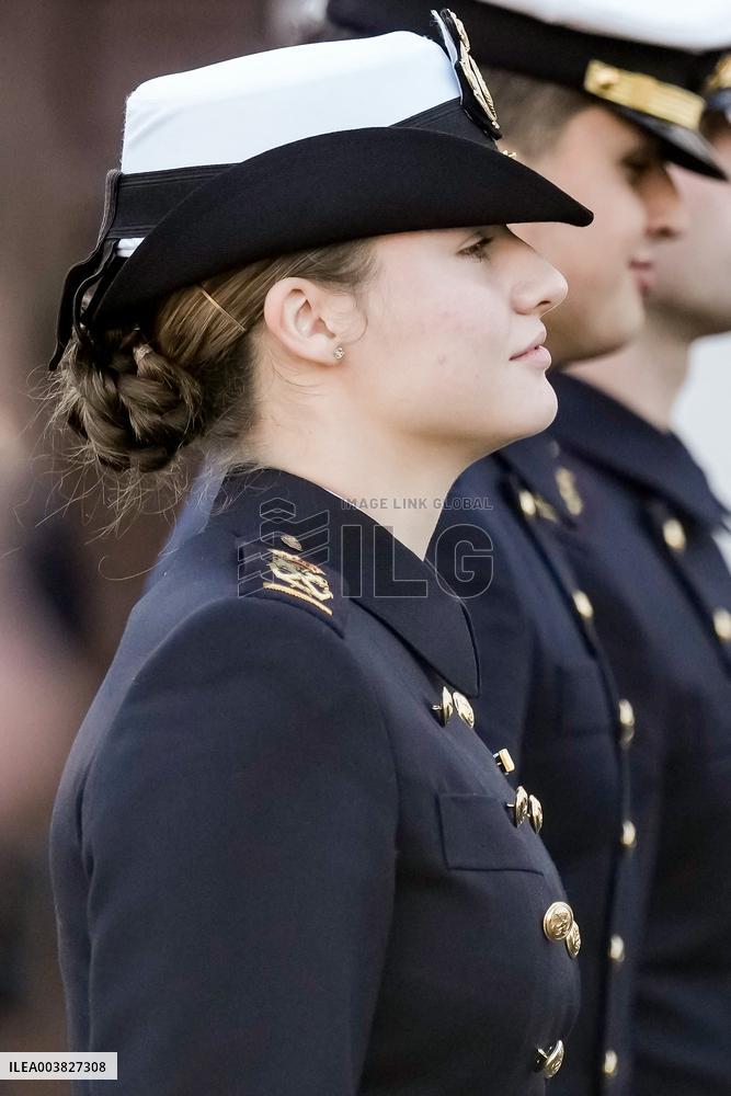 Princess Leonor Visits Nuestra Senora del Carmen Church - Spain