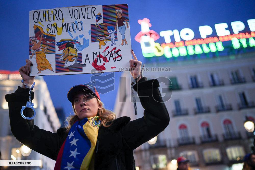 Rally against the regime of Nicolas Maduro - Madrid