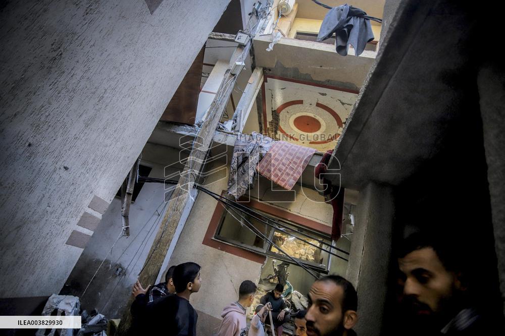 Israeli Attacks On Gaza Continue - Deir Al-Balah
